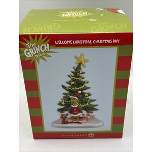 Dept 56 WELCOME CHRISTMAS, CHRISTMAS DAY Grinch Village 4024836 NEW IN BOX